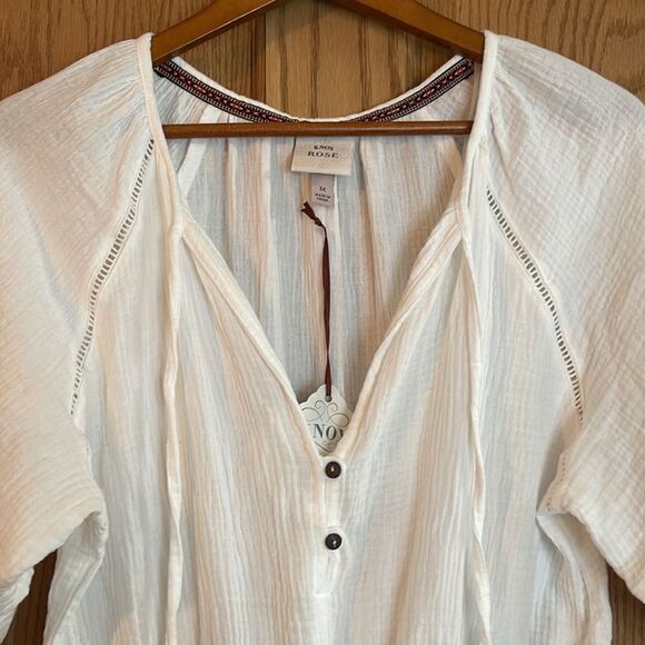 KNOX ROSE Gauzy Romper *NEW* - Picture 6 of 11